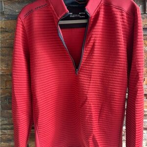 Under Armour Red Zip Up Sweater